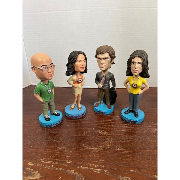 Dexter Bobblehead Set Of 4 By Bif Bang Pow Showtime 2011 Collectibles Bundle Z3 - Picture 1 of 6
